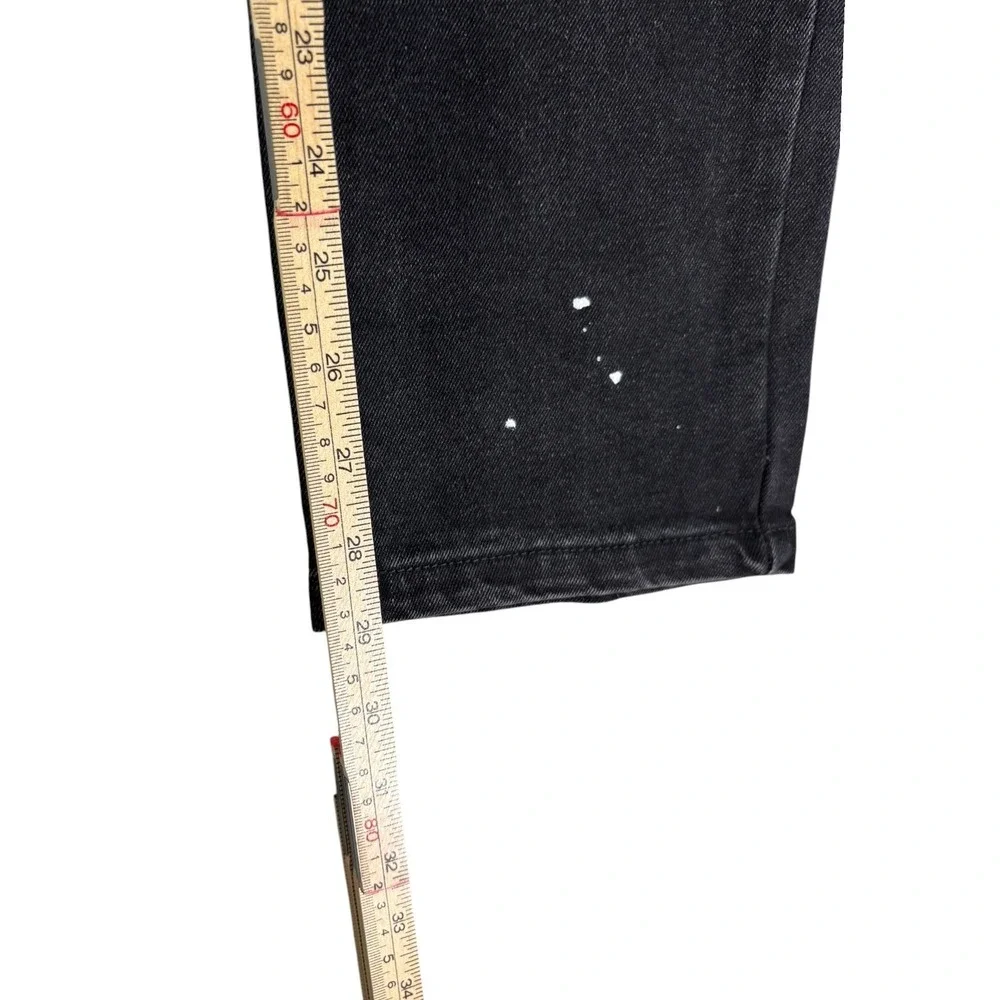 Watson Baggy Fit Jeans Mens‎ 30 Black Distressed Denim Drawstring Waist Straight
